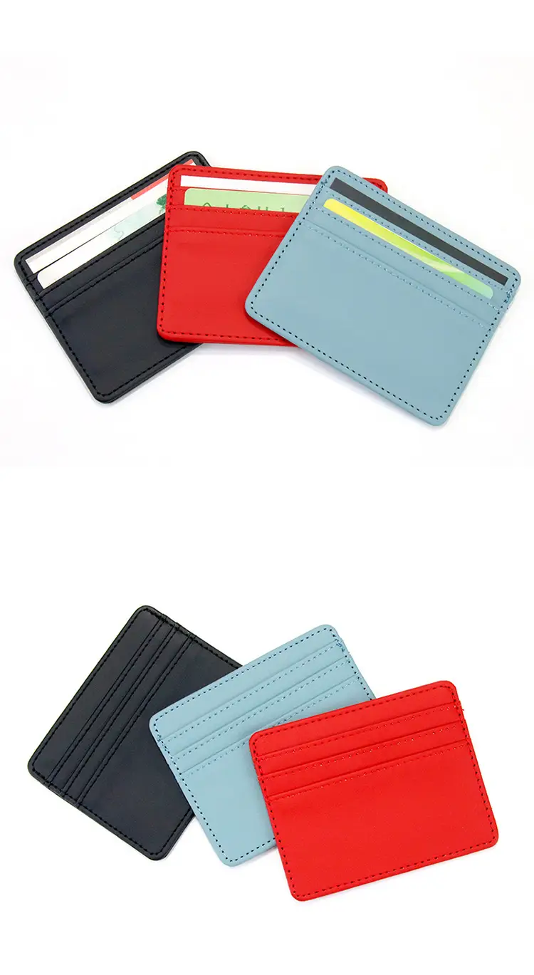 BEARKY GT21 slim card holder with dimension labels of 10 x 8 cm